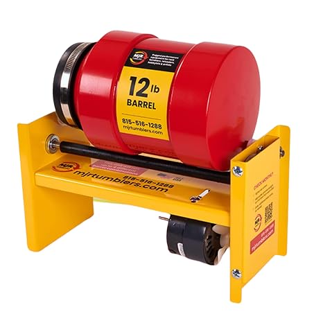 12lb Rotary Rock Tumbler MJR TUMBLERS Winner Best High End Unit 2019, 20 & 2021 Small Base