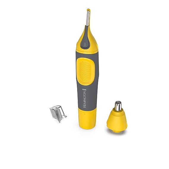 Remington Virtually Indestructible Nose, Ear & Brow Trimmer, Yellow, NE3871