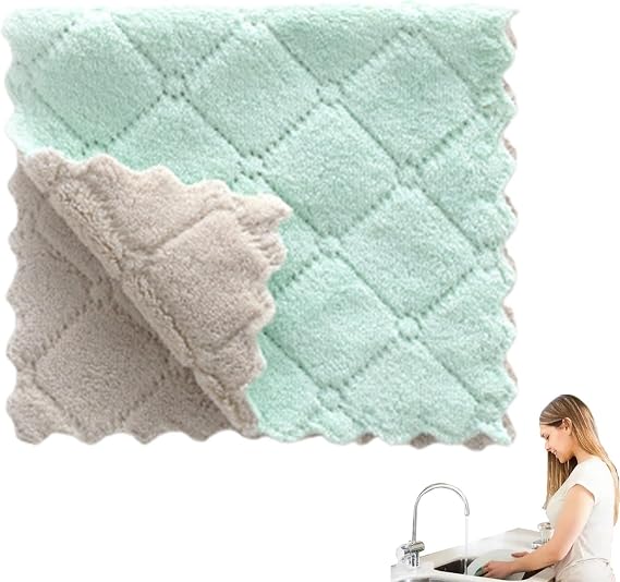 Cleaning Cloth Absorbent Kitchen Towels Dish Cloths Washable