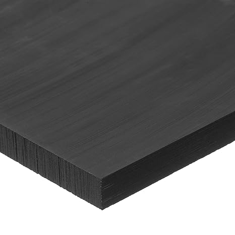 Delrin Acetal Homopolymer Plastic Bar, Black, 1/4 in Thick x 1 in Wide x 48 in Long