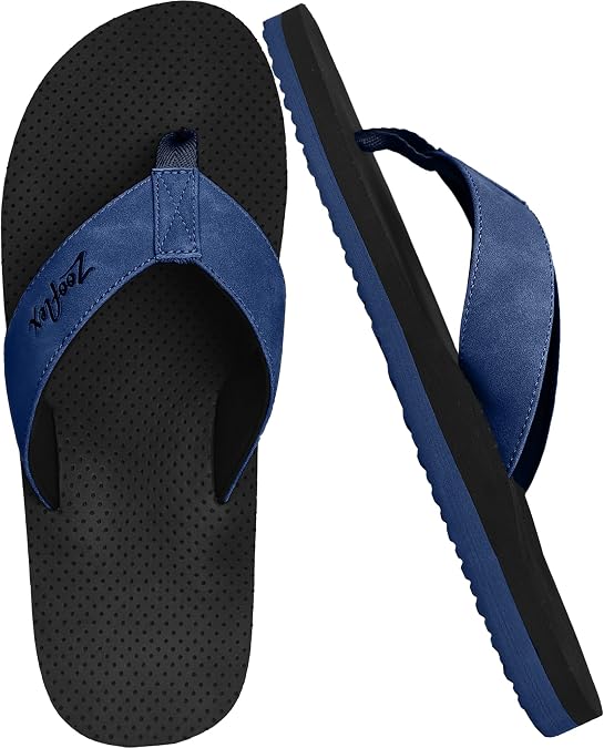 Flip Flops for Men, Arch Support Beach Sandals, Comfort Walking Thong Sandals
