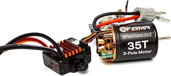 Spektrum Firma 70A Brushed Smart ESC, 2S-3S: IC3 / 35T Brushed Motor Combo, SPMXSEMC12