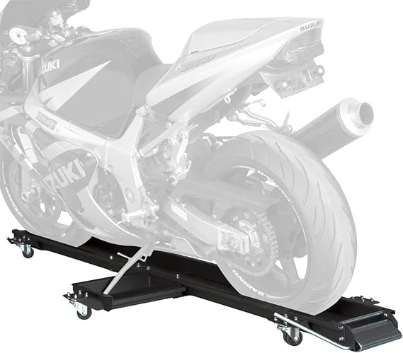 Motorcycle Dolly, Steel, 1,250 lb Capacity, Black Widow