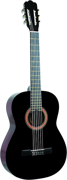 Lucida LG-400-BK Student Classical Guitar, Black