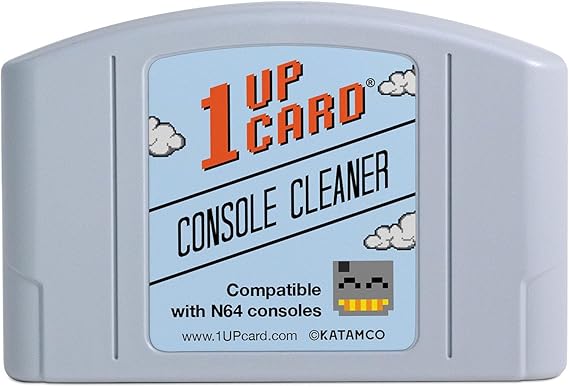 1UPcard Video Game Console Cleaner Compatible With Nintendo 64 (N64)