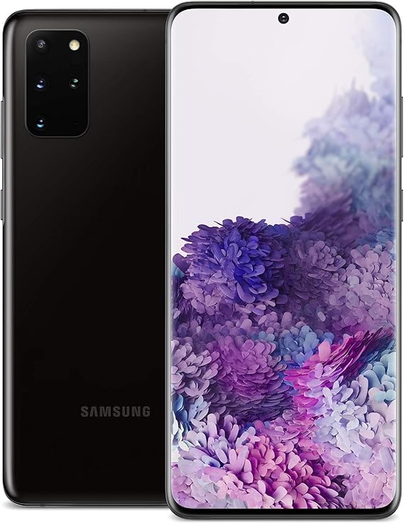 Samsung Galaxy S20+ Plus 5G Unlocked Android Cell Phone, 128GB, Black | Long-Lasting Battery, Fingerprint ID, US Version, SM-G986UZKAXAA