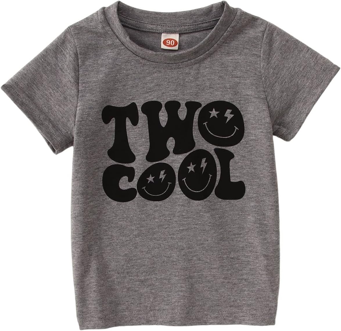 Ritatte Kids Two Cool 2nd Birthday Shirt 2 Year Old Toddler Boys Girls Outfit Short Sleeve Second Birthday Gift T-Shirt