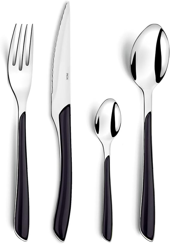 Amefa ECLAT Black 24 Piece Cutlery Set, 6 People