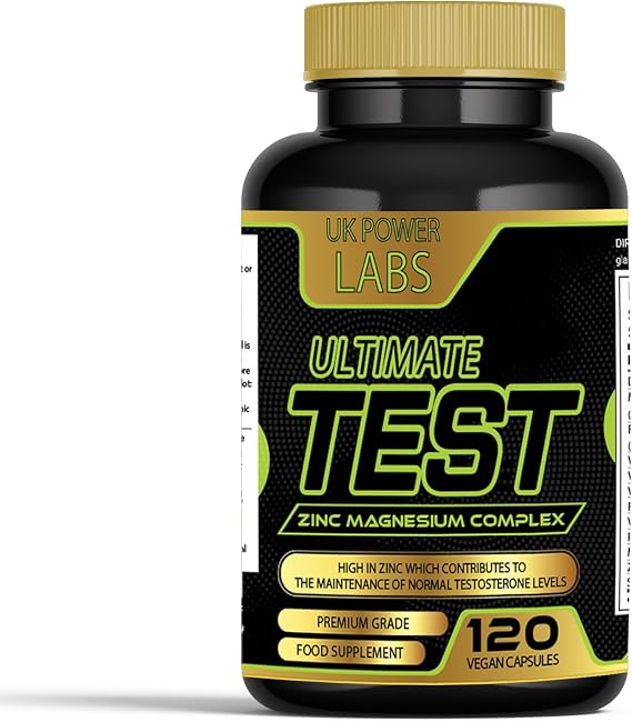 Testosterone Supplements for Men High in Crucial Vitamins Zinc, Magnesium and D - UK Power Labs -