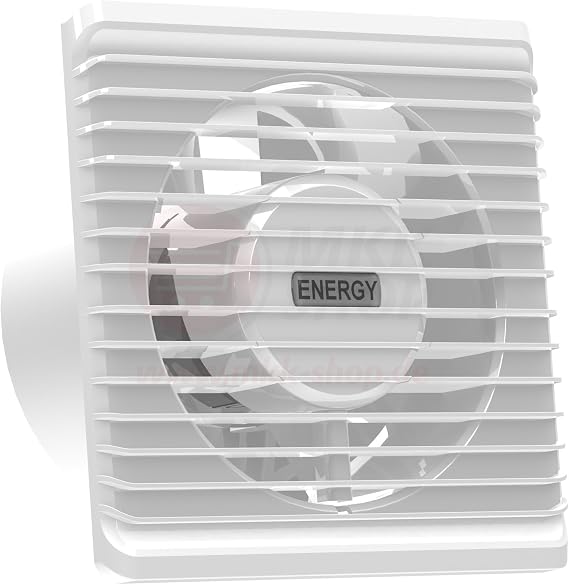 MKK 100mm Diameter Bathroom Fan White with Timer Wall Fan Silent 10cm