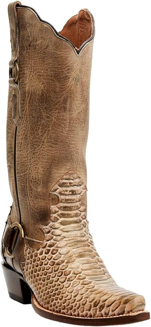 Dan Post Women's Women'S Faux Python Tall Western Boot Snip Toe - Dp4393