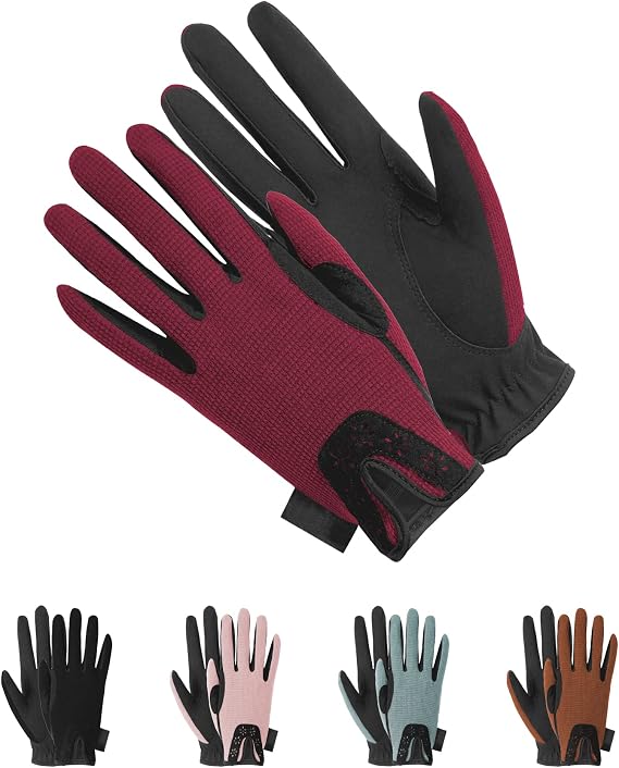 Thapower Kids Horse Riding Gloves Girls Youth Equestrian Gloves