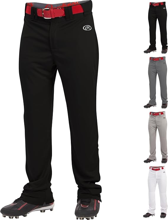 Rawlings Boy's Launch Series Baseball Pants | Full Length Semi-Relaxed Fit | Youth Sizes | Solid | Multiple Colors Youth Launch Pant