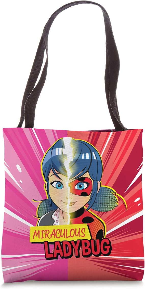 Miraculous Collection Ladybug Marinette Transformation Tote Bag