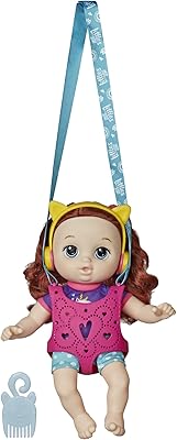 Baby Alive Littles, Carry n Go Squad, Little Zoe, Red Curly Hair Doll, Doll Carrier, Accessories, Toy for Kids Ages 3 Years and Up