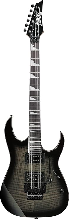 Ibanez GRG320FA-TKS Transparent BlackSunburst Electric Guitar – Flamed Maple Top/Poplar Body, Maple Neck with Purpleheart Fretboard, Double-Locking Tremolo, Infinity R H-H Pickups