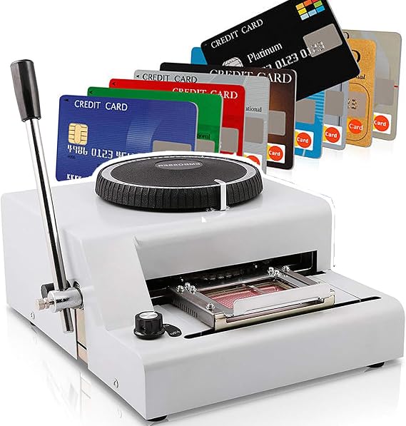 72-Character Manual Stamping Machine, PVC Card Embosser, Membership Card Production, PVC ID Card Code Printer for ID Card Gift VIP Club Cards