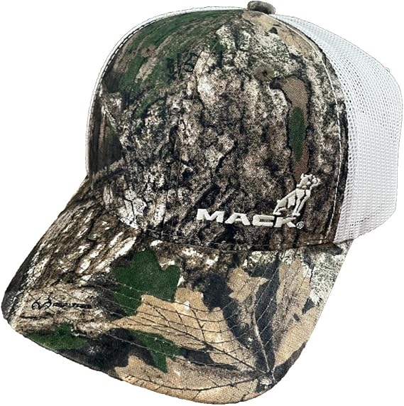 Mack Trucks Realltree APX Camouflage Bulldog Logo Snapback Mesh Hat/Cap
