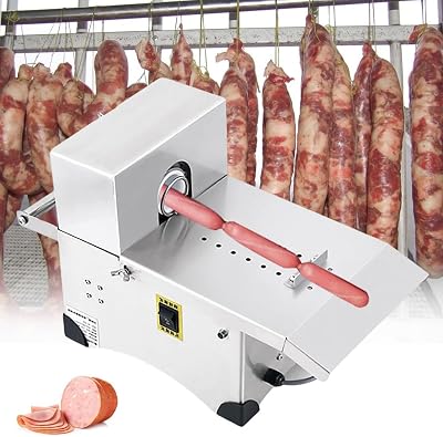 Electric Sausage Knotting Machine, 200W Automatic Sausage Tying Machine, Commercial Sausage Linker Machine for Restaurant, Max Diameter 50m, Sausage Stuffer