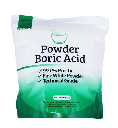 Duda Energy 10 lb (2 x 5 lb Bags) Boric Acid Powder
