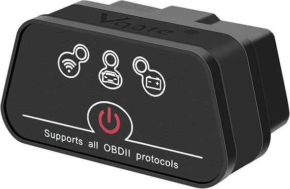 Vgate iCar2 Wi-Fi Adapter OBD2 Scanner Scan Tools Check Engine Light Car Diagnostic Tool for iOS & Android, Auto Sleep (Black)