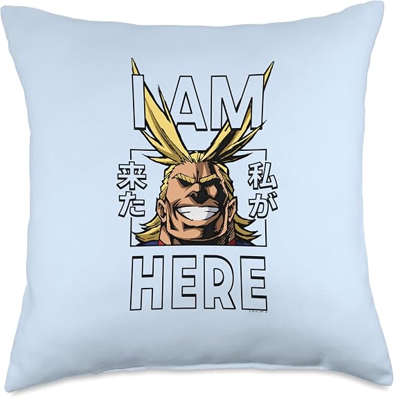 My Hero Academia All Might I Am Here Anime Throw Pillow