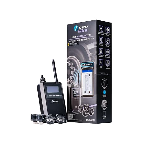 FOBO Ultra TPMS - for Motorized RV (Black), Tire Pressure Monitoring System