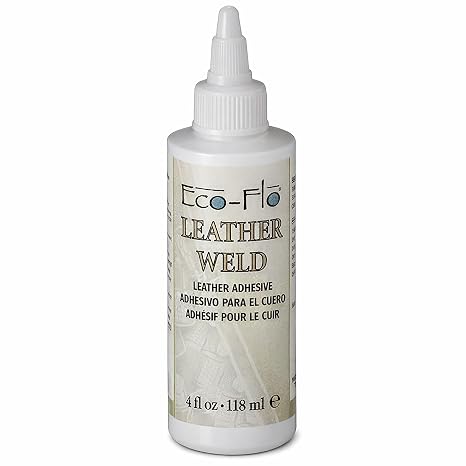 Tandy Leather Eco-Flo Leather Weld Adhesive, Glue for Bags, Belts, 4 fl oz | Quick tack and smooth spread, 4 fl oz bottle