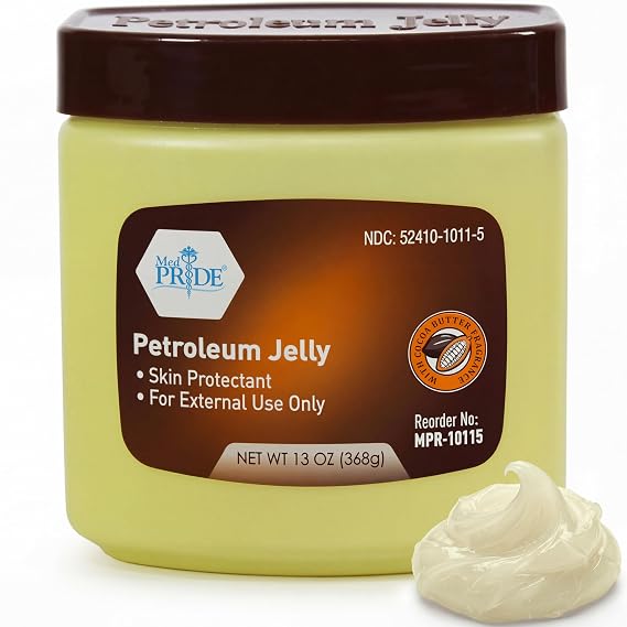 MED PRIDE Cocoa Butter Petroleum Jelly, Moisturizing Skin Protectant, 13 oz
