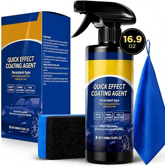 500ML Quick Effect Coating Agent,Car Coating Spray, Advanced Car Quick-Acting Coating Agent Spray for Car