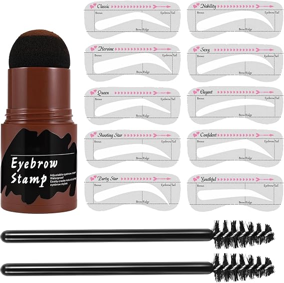 Eye Brow Tinting Kit Brow Charm Stamp Eyebrow Stencil Beginners Women Girl