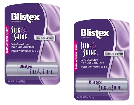 Blistex Silk & Shine Lip Moisturizer 0.13 oz Pack of 2