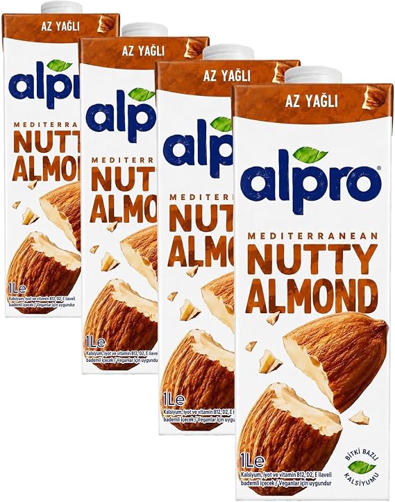 Alpro Badem İçeceği 1000 ml (4 paketi)