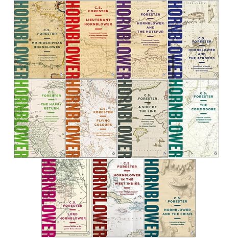 C S Forester Hornblower Saga 11 Books Collection Pack Set RRP: 87.89 (Mr.Midshipman Hornblower, Lieutenant Hornblower, Hornblower and the Hotspur, Hornblower during the Crisis, Hornblower and the Atropos, Beat to Quarters, Ship of the Line, Flying Colour