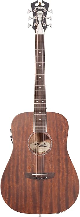 D'Angelico Premier Niagra Acoustic-Electric Guitar - Natural Mahogany