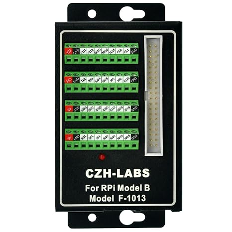 RPi Screw Terminal Block Breakout Module with Aluminum Enclosure. for Raspberry Pi 1 2 3 Model B/B+