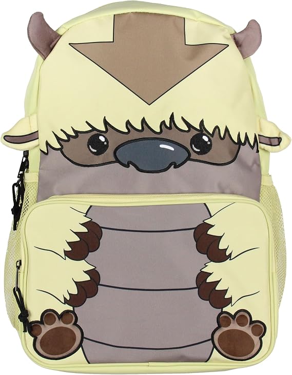 Mad Engine Appa Backpack Nickelodeon Avatar The Last Airbender Appa The Sky Bison 17" Backpack Laptop School Travel Book Bag