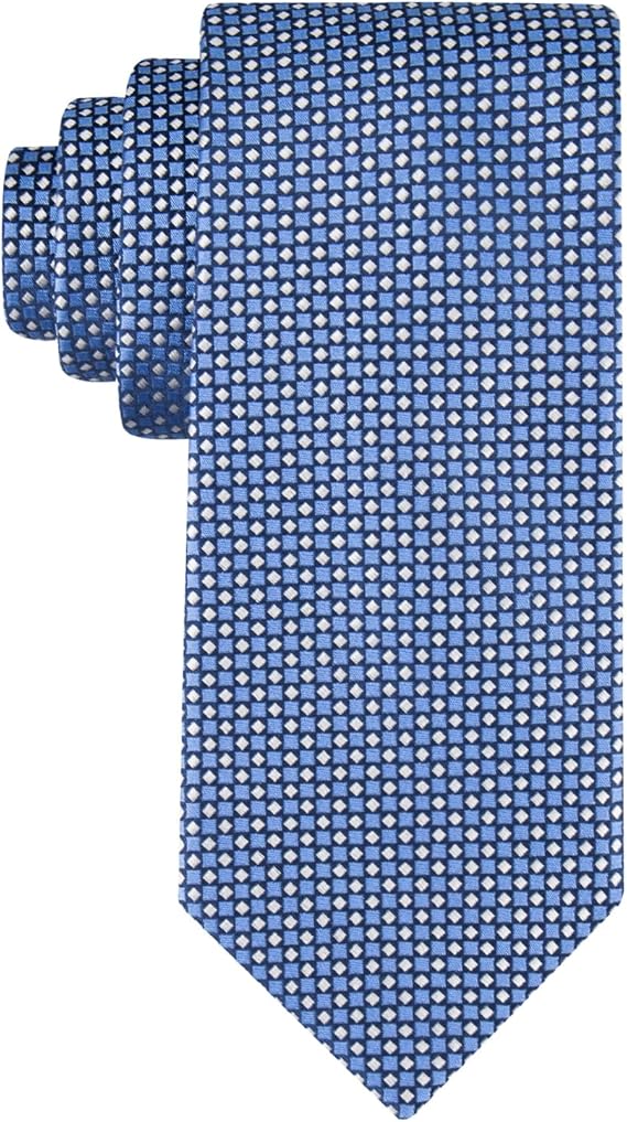 Tommy Hilfiger Men Regular fit Tie Necktie One Size Blue Micro Square