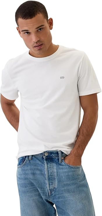 Gap Men's Everyday Soft Micro Logo Crewneck T-Shirt