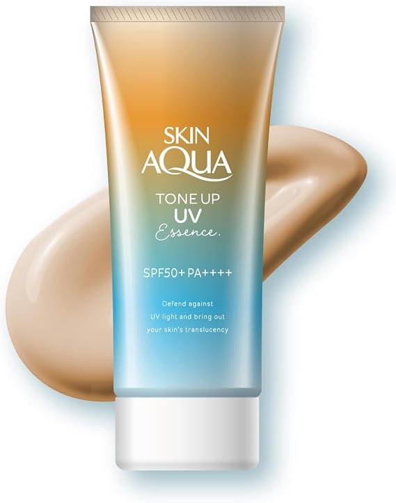 Skin Aqua Rohto Tone Up UV Essence 80g - Latte Beige