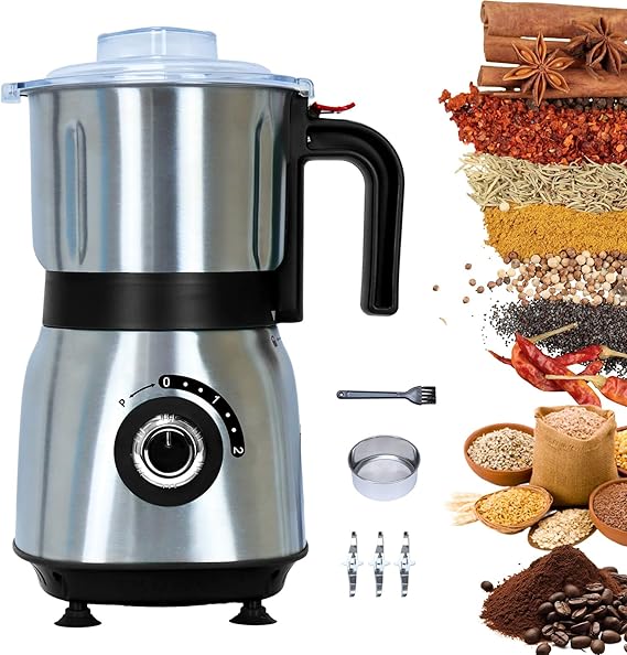Versatile Kitchen Grinder - 500W Electric Mill (Black)