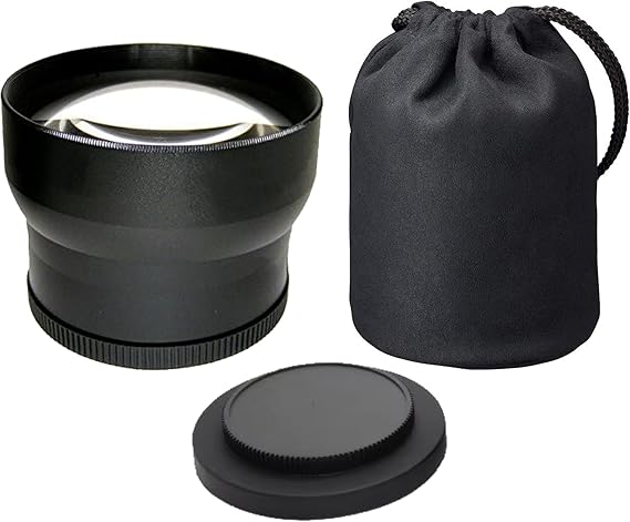 Tele Conversion Lens (Black) Compatible with Leica D-LUX 7 & D-LUX 8 (2.2X)