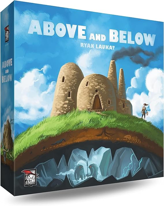 Red Raven Games Above and Below, Strategy Board Game, Ages 10+ | 2-4 Players, 90 Minute Playing Time
