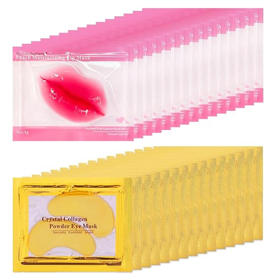 30 Pairs Lip Mask & Eye Mask,Bachelorette Party Favors,Bulk Gifts for Women