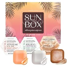 Senso Naturale Sun Box Gift Set – Natural Tanning & After Sun Skincare – Vegan, Organic, Dermatologically Tested – Includes Pre-Sun Tan, After Sun & Shimmering Cream – Summer Gift for Glowing Skin
