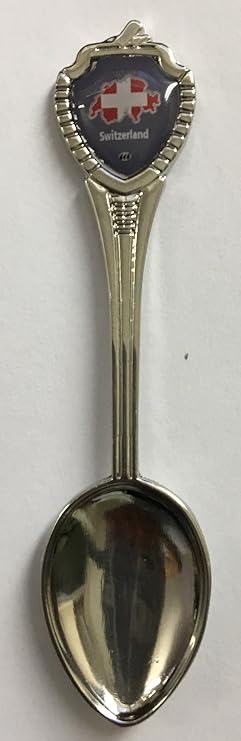 sixforsix SP Switzerland Souvenir Spoon 3.5" Zinc Alloy
