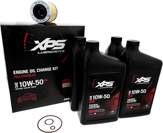 Can-Am 4T 10W-50 Synthetic Oil Change Kit for Rotax 900 ACE engine 779261