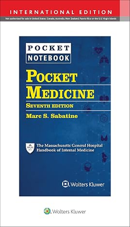 Pocket Medicine: The Massachusetts General Hospital Handbook of Internal Medicine Int Ed