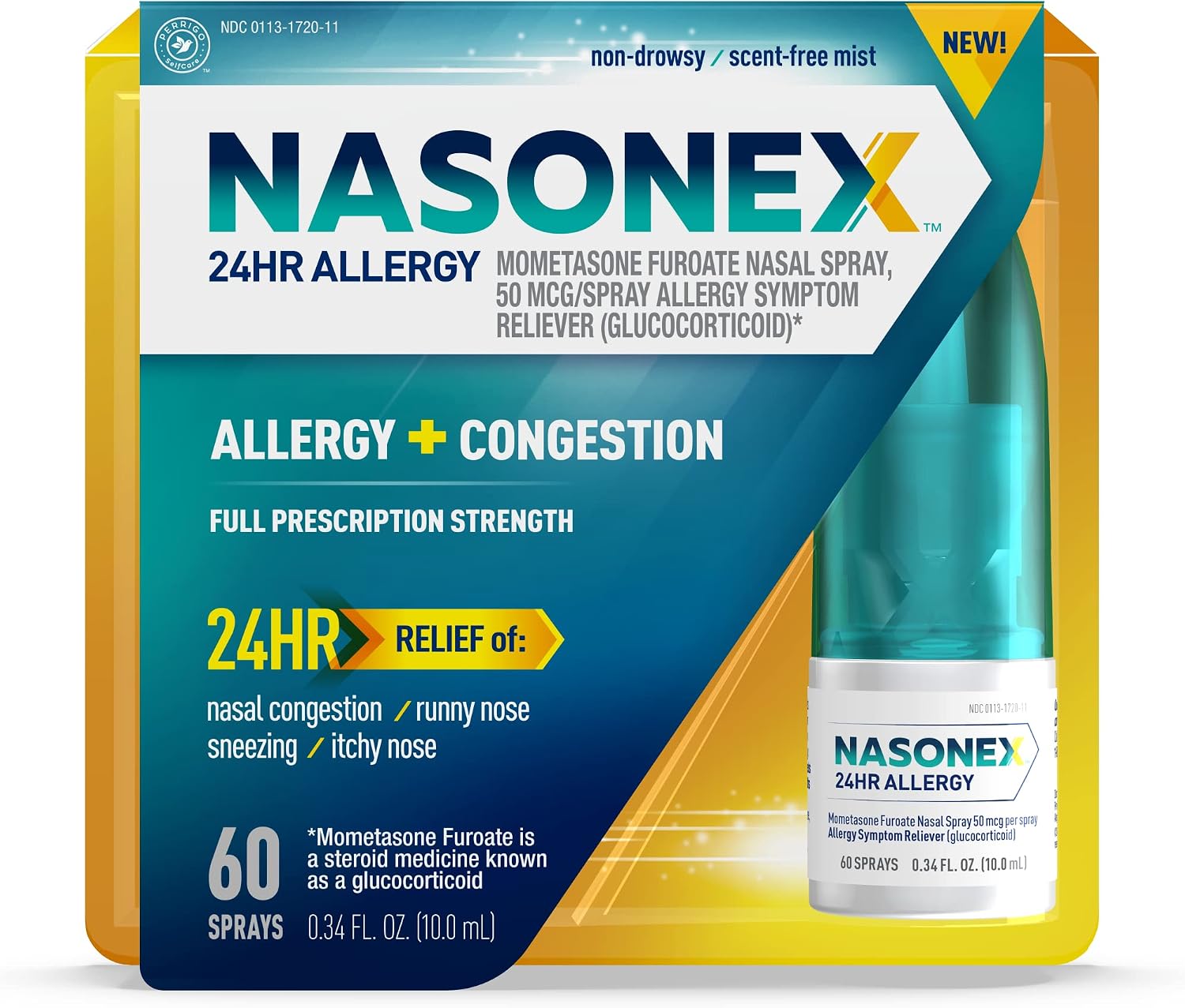 Nasonex 24Hr Allergy Nasal Spray - 60 Spray