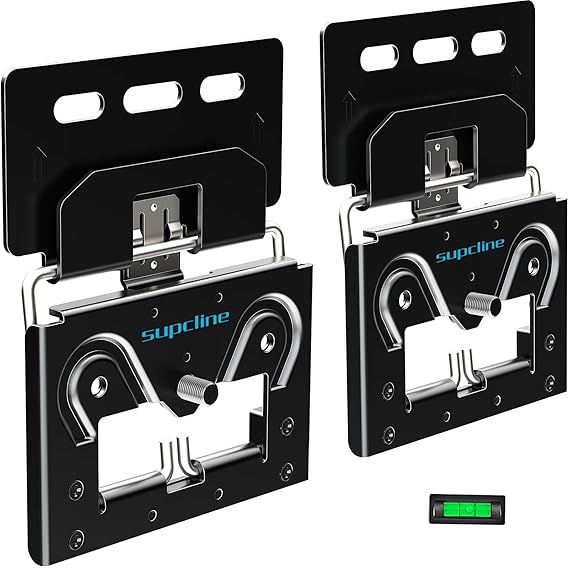 Ultra Slim TV Wall Mount Compatible with 14"-80" Flat & Frame TVs Only, 0.3" Micro-Gap Low Profile TV Mount, Minimalist Look, Blends Any Interior, Hold up to 100Lbs